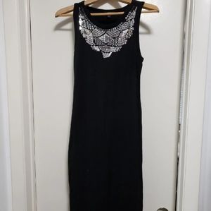 Express Sequin Jersey Midi Dress